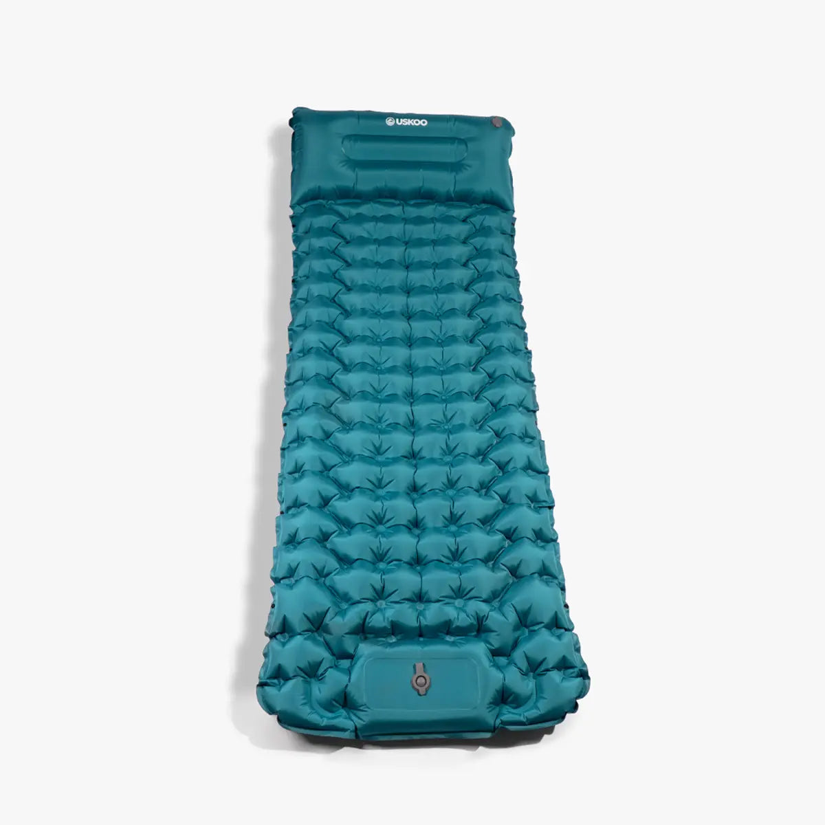 Uskoo AirFlex sleeping pad in Glacier, inflated outdoors